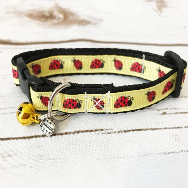 Ladybird Ribbon Cat Collar
