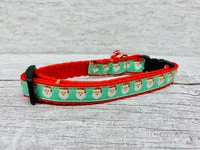 Santa Face Christmas Cat Collar 2