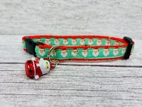 Santa Face Christmas Cat Collar 1