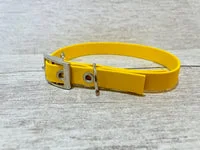 Yellow Biothane Waterproof Dog Collar 4