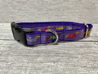 Purple Dachshund Daxie Jumper Dog Collar 1