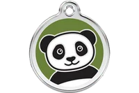 Personalised Red Dingo Panda Enamel Pet ID Tag 1