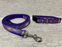 Purple Dachshund Jumper Ribbon Lead 2