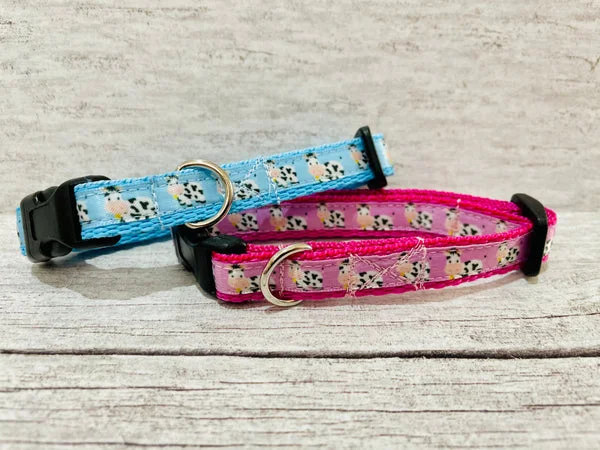 Cow Print Puppy Collar