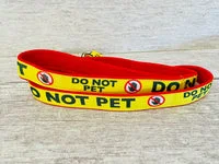 Do Not Pet with stop hand Alert Dog Lead 2