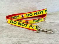 Do Not Pet with stop hand Alert Dog Lead 1