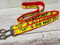 Do Not Pet with stop hand Alert Dog Lead 7