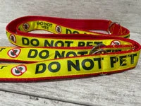 Do Not Pet with stop hand Alert Dog Lead 4