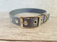 Navy Biothane Waterproof Dog Collar 2