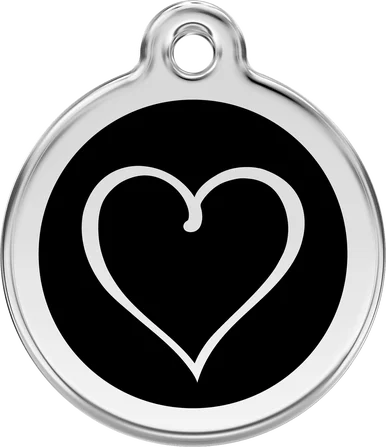 Enamel Tribal Heart Pet ID Tag