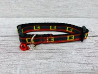 Christmas Cat Collar with Santa Belt 3