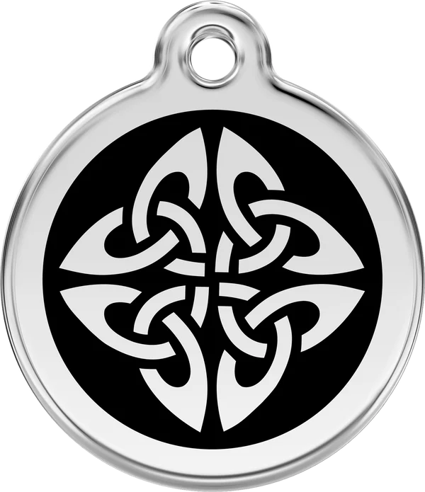 Red Dingo Tribal Arrows Personalised Enamel Pet ID Tag