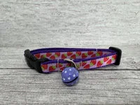 Multi Strawberries Strawberry Ribbon Cat Collar 4