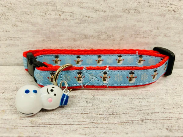 Christmas Snowman Cat Collar