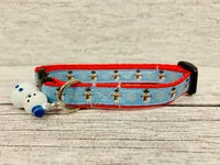 Christmas Snowman Cat Collar 2