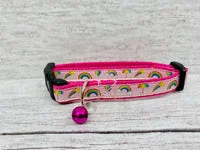 Rainbow Print Puppy Collar 3