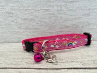 Unicorns, Rainbows & Stars Ribbon Cat Collar 4